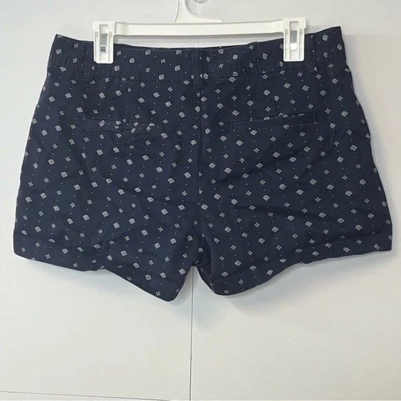 Women’s GAP City Short Navy Blue White Print Shorts. Size 10 - Picture 12 of 13